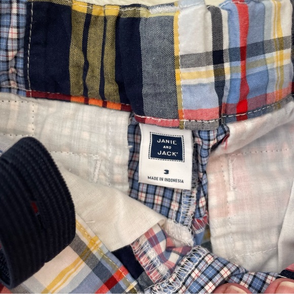 Janie and Jack Patchwork Plaid Shorts, Sz 3 - Picture 2 of 4
